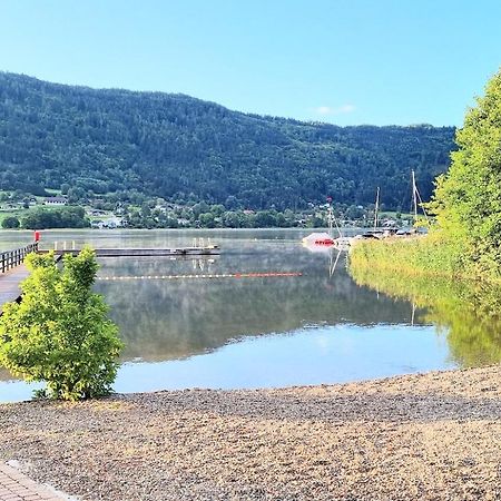 Kaernten Ossiacher See Apartment Zwei Zimmer Ferienwohnung Direkter Seezugang Strand Beheizte Schwimmhalle ボーデンスドルフ エクステリア 写真