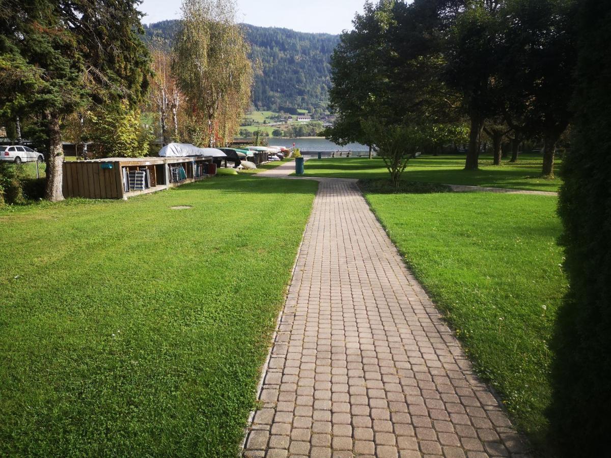 Kaernten Ossiacher See Apartment Zwei Zimmer Ferienwohnung Direkter Seezugang Strand Beheizte Schwimmhalle ボーデンスドルフ エクステリア 写真