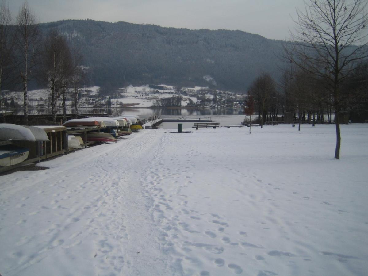 Kaernten Ossiacher See Apartment Zwei Zimmer Ferienwohnung Direkter Seezugang Strand Beheizte Schwimmhalle ボーデンスドルフ エクステリア 写真